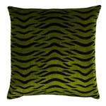 Sabi Tiger Velvet Pillow - Jungle Schumacher Sabi Tiger Velvet Pillow in Jungle
