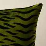 Sabi Tiger Velvet Pillow - Jungle Schumacher Sabi Tiger Velvet Pillow in Jungle