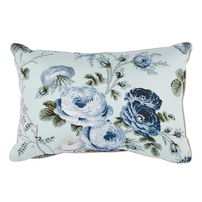 Schumacher Salisbury Chintz Pillow in Celadon (SO17815011)