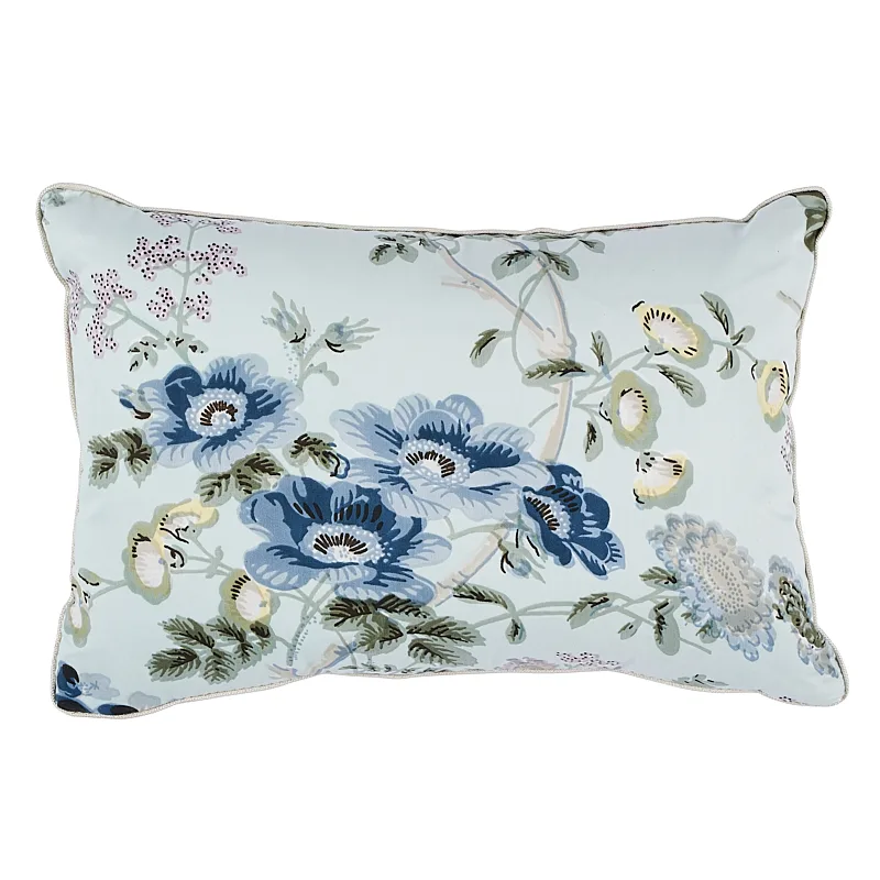 Schumacher Salisbury Chintz Pillow in Celadon (SO17815011)