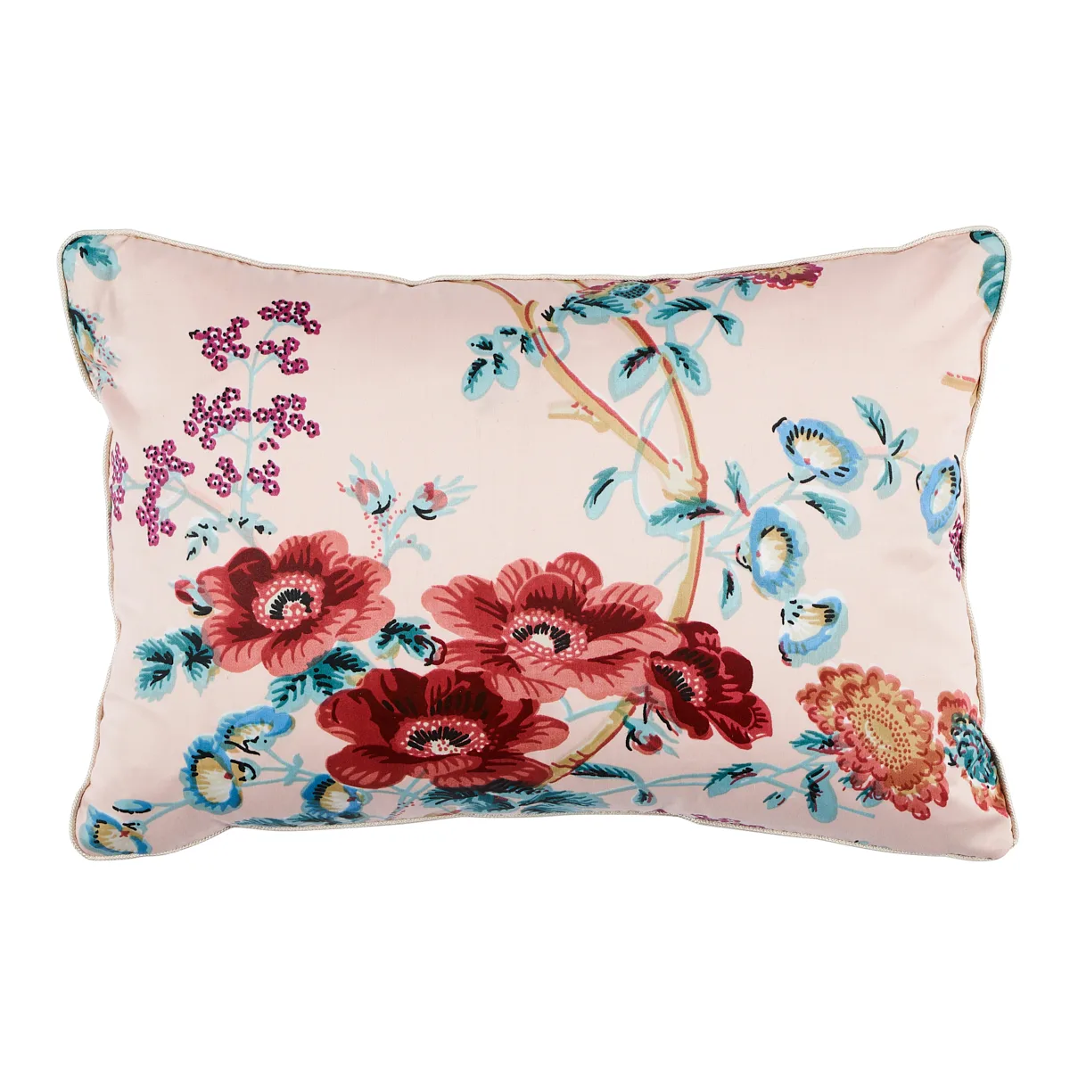 Schumacher Salisbury Chintz Pillow in Rose (SO17815211)