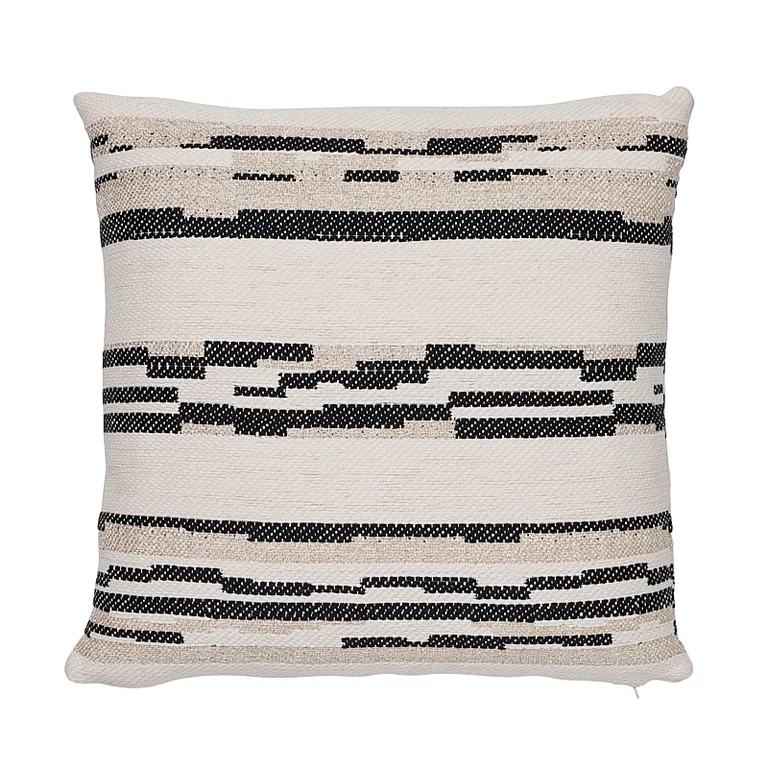 Schumacher Sambar Pillow in Black & Gold