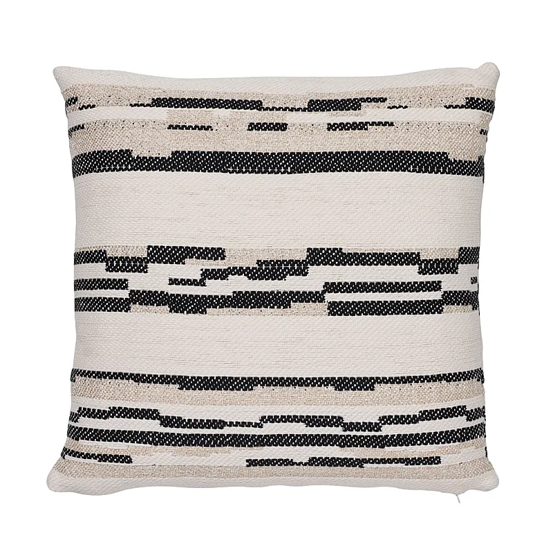 Schumacher Sambar Pillow in Black & Gold