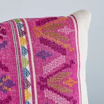 SO7983118 | Sandor Stripe Embroidery Pillow - Magenta Schumacher Sandor Stripe Embroidery Pillow in Magenta (SO7983118)