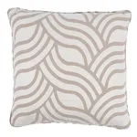 Schumacher Sangomar Applique Pillow in Brown (SO7995206)