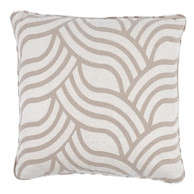 Schumacher Sangomar Applique Pillow in Brown (SO7995206)