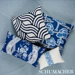 SO7995106 | Sangomar Applique Pillow - Navy Schumacher Sangomar Applique Pillow in Navy (SO7995106)