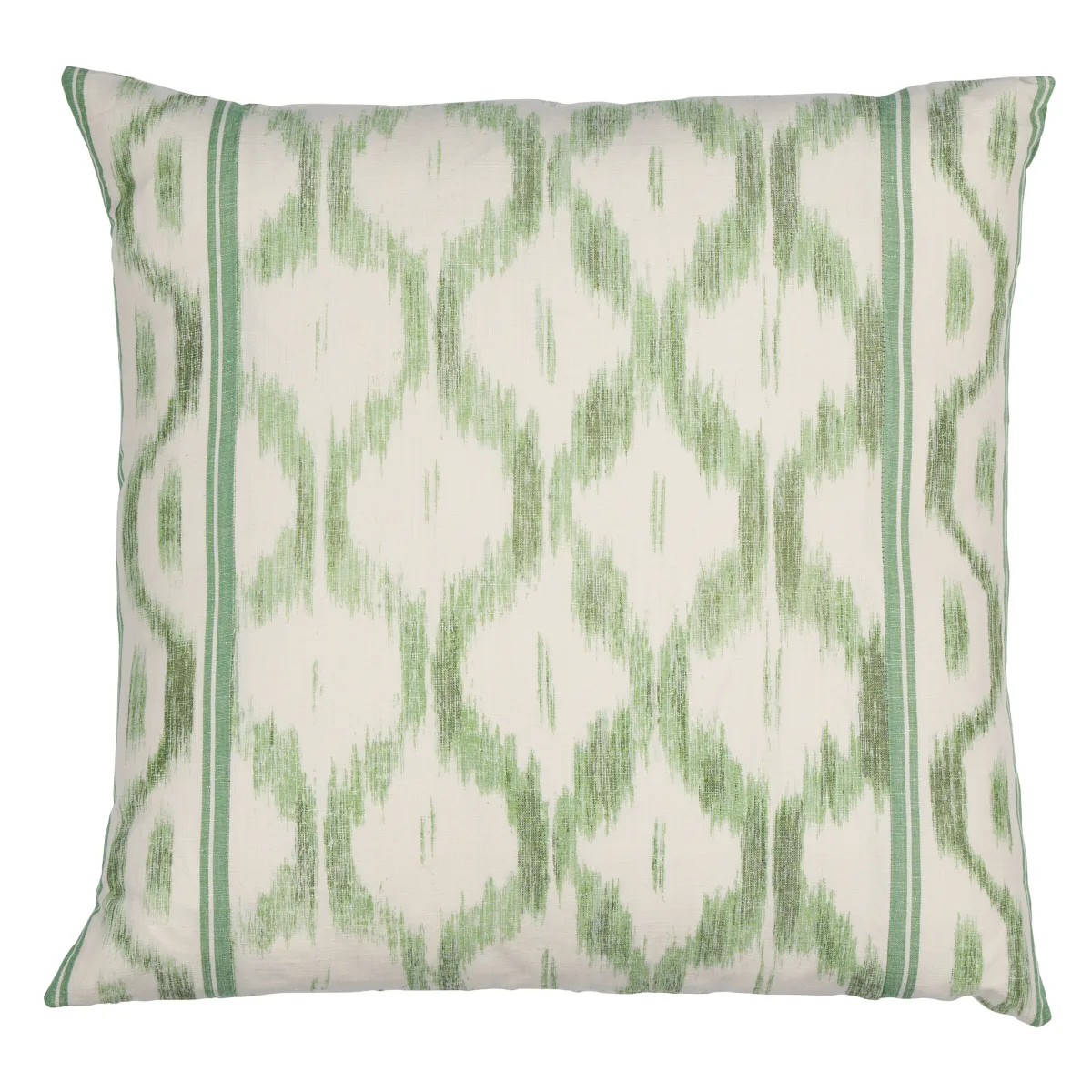 Schumacher Santa Monica Ikat Pillow in Leaf Green (SO17650406)
