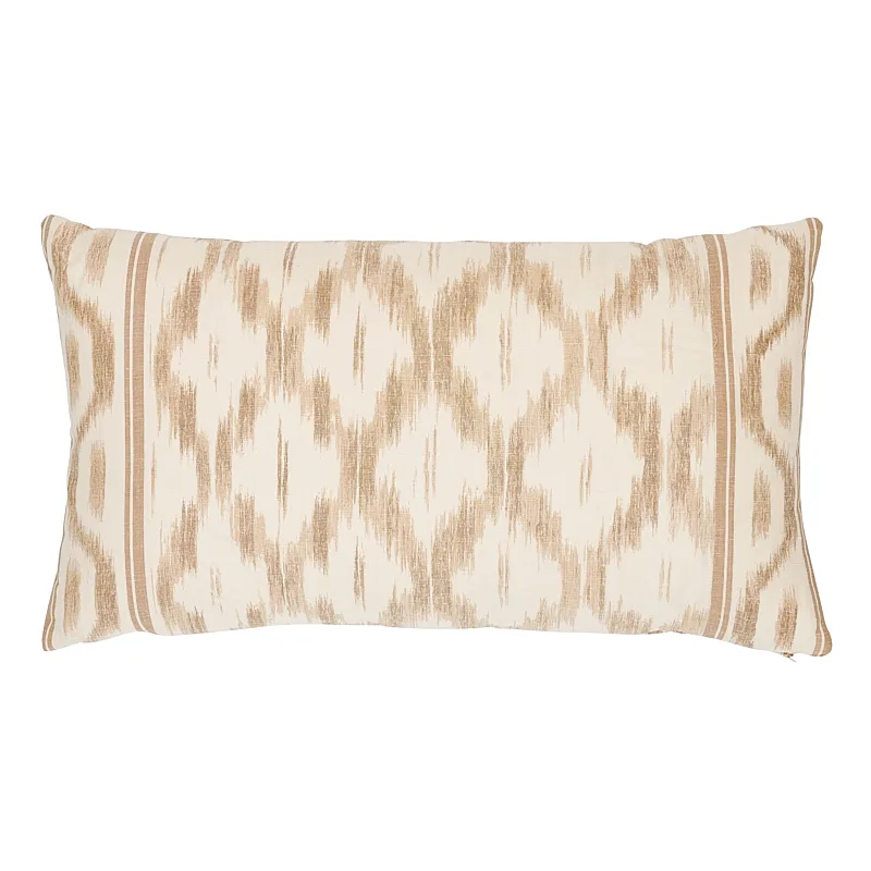 Schumacher Santa Monica Ikat Pillow in Neutral (SO17650022)