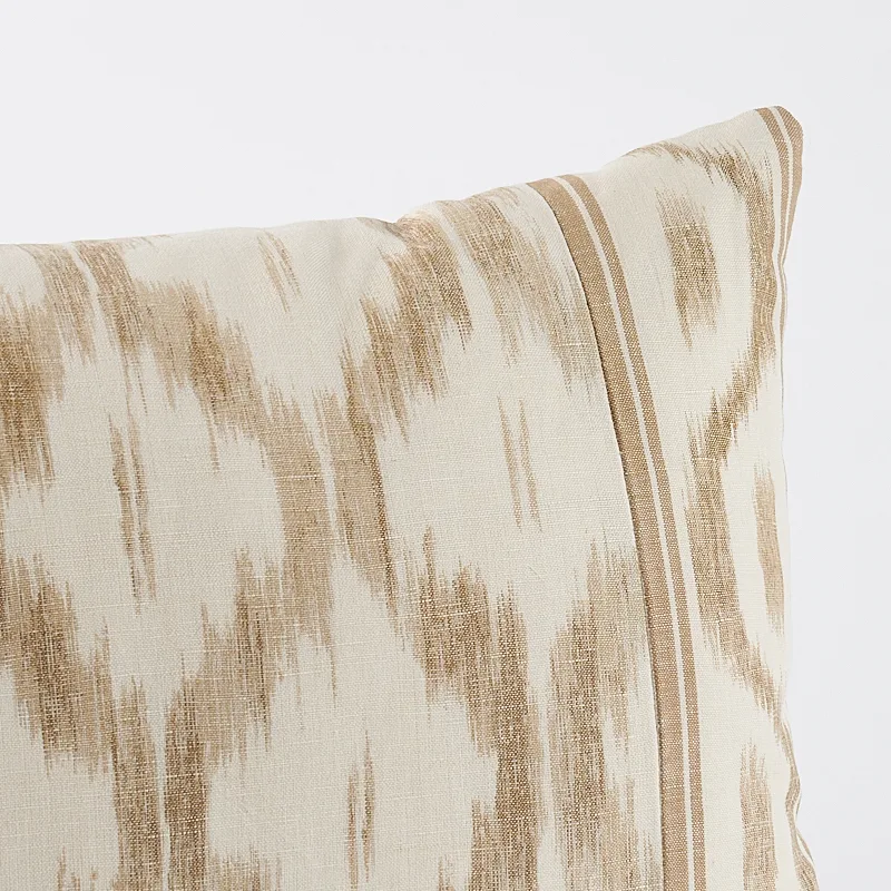 Schumacher Santa Monica Ikat Pillow in Neutral (SO17650022)