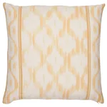 Santa Monica Ikat Pillow - Yellow Schumacher Santa Monica Ikat Pillow in Yellow