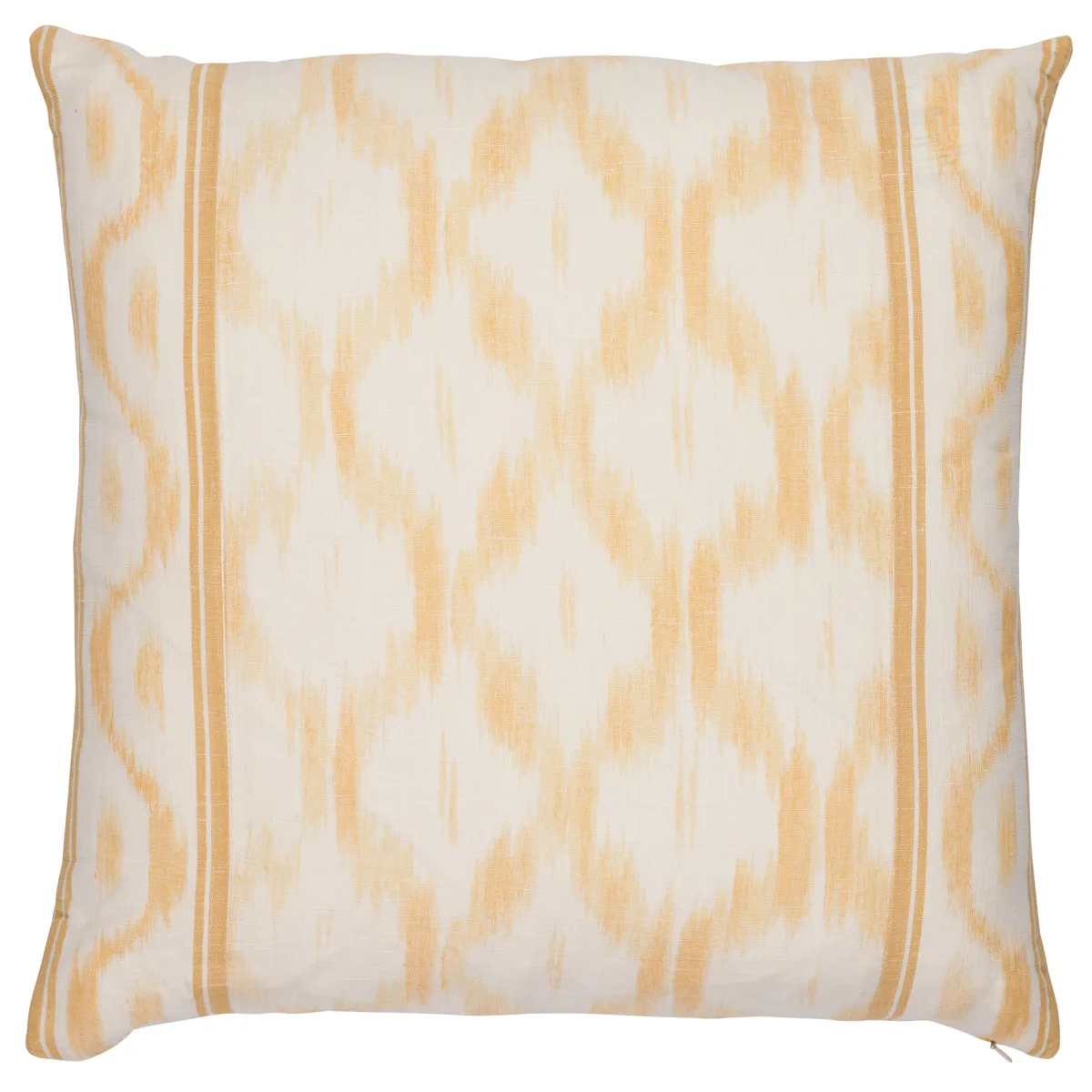 Schumacher Santa Monica Ikat Pillow in Yellow