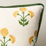 SO17967105 | Saranda Flower Pillow - Marigold Schumacher Saranda Flower Pillow in Marigold (SO17967105)