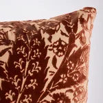 SO8078105 | Saz Paisley Velvet Pillow - Terracotta Schumacher Saz Paisley Velvet Pillow in Terracotta (SO8078105)