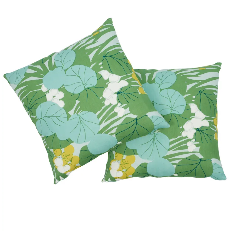 Schumacher Sea Grapes 18" Pillow in Palm (SO17863004)