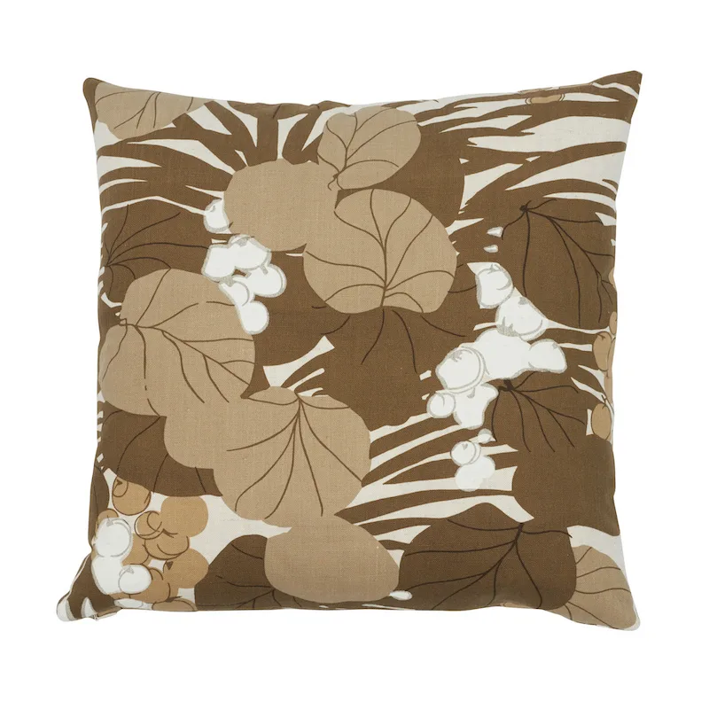 Schumacher Sea Grapes Pillow in Bark (SO17863204)