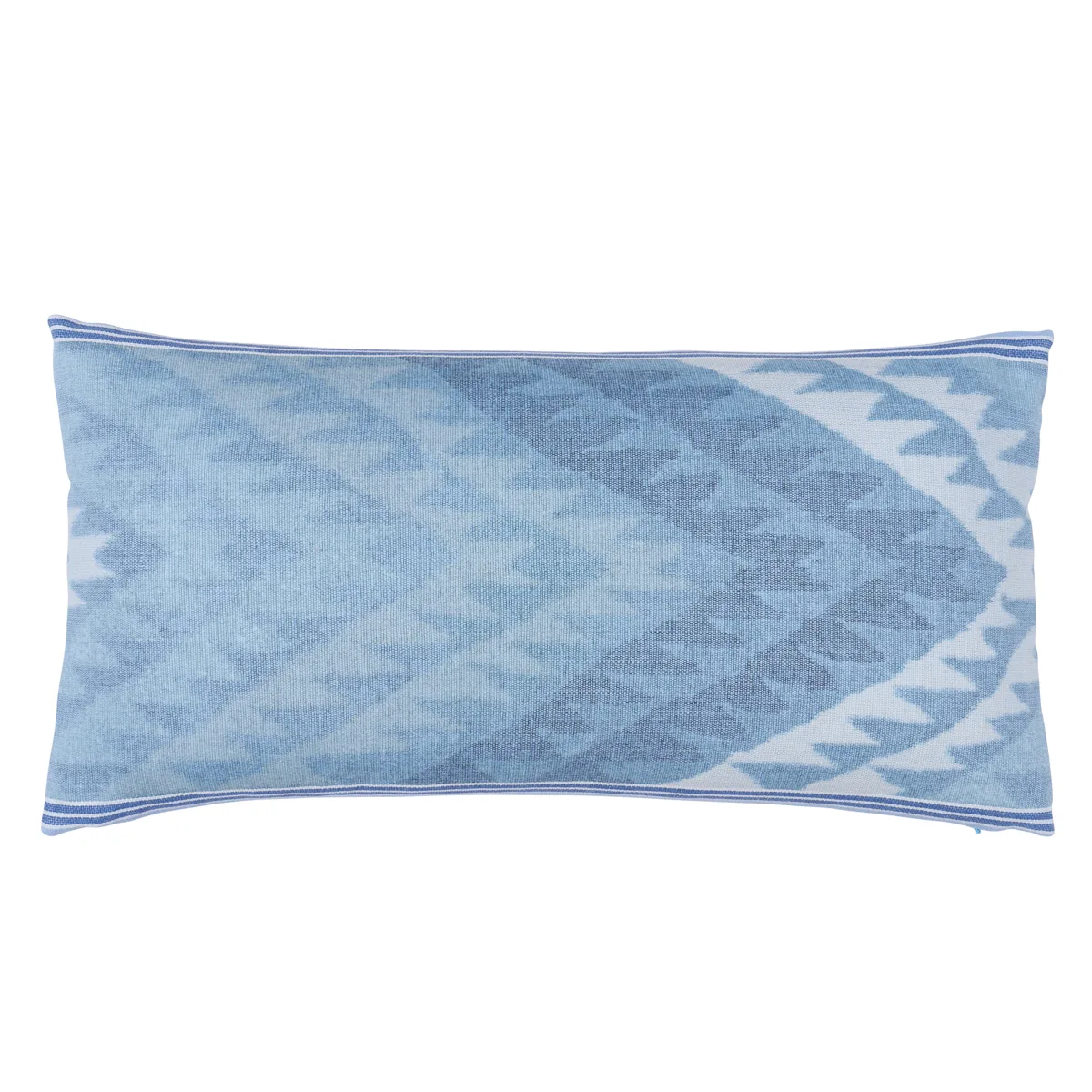Schumacher Shabba Warp Print Pillow in Blues (SO18277118)