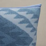 Schumacher Shabba Warp Print Pillow in Blues (SO18277118)