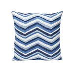 SO7247105 | Shasta Embroidery Pillow - Blue Schumacher Shasta Embroidery Pillow in Blue (SO7247105)