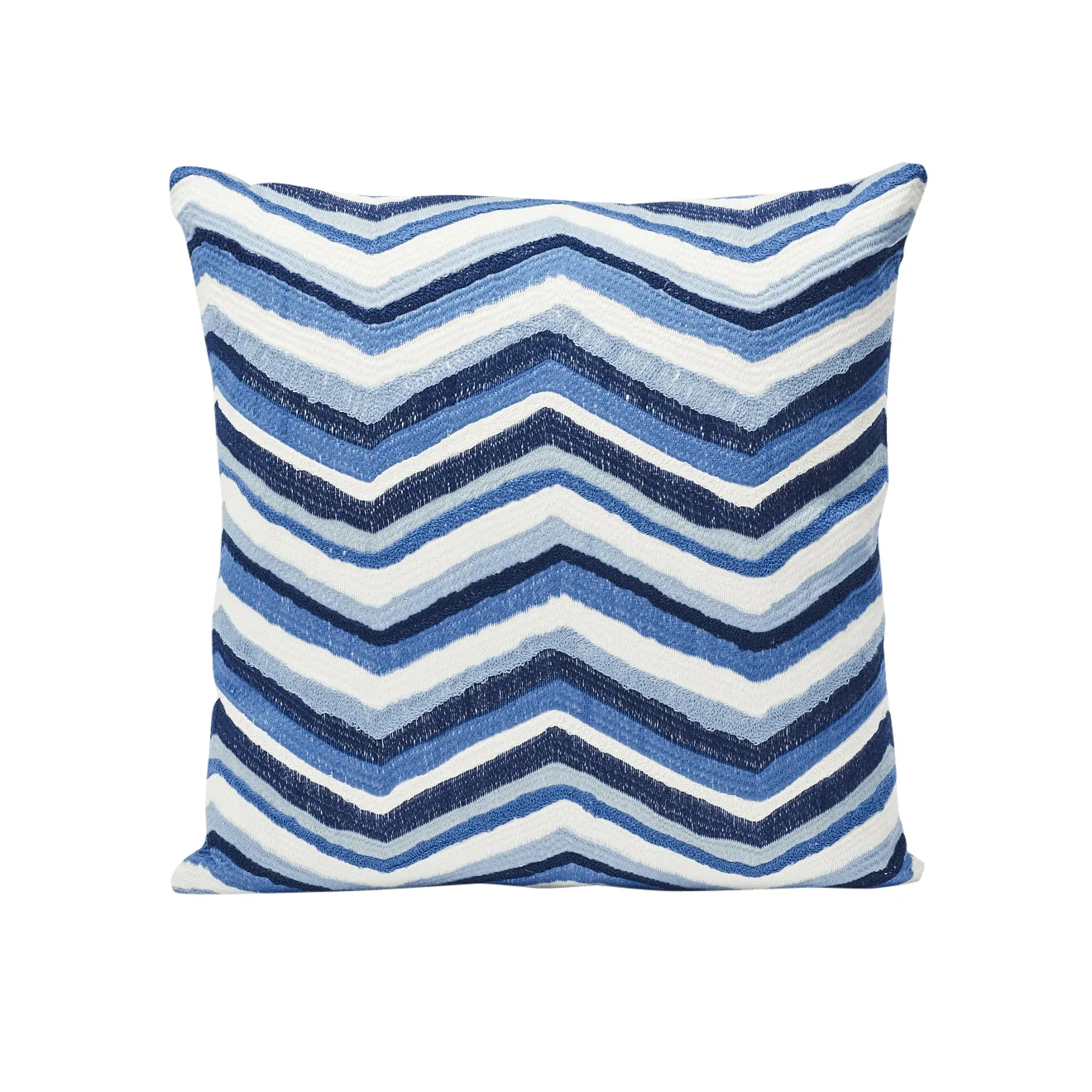 Schumacher Shasta Embroidery Pillow in Blue (SO7247105)