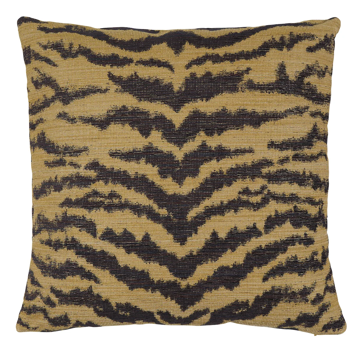 Schumacher Shivalik Hills Tiger Pillow in Gold