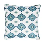 SO6578205 | Sikar Embroidery Pillow - Sky Blue Schumacher Sikar Embroidery Pillow in Sky Blue (SO6578205)
