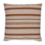 SO8687206 | Skyline Stripes Pillow - Burnt Orange Schumacher Skyline Stripes Pillow in Burnt Orange (SO8687206)