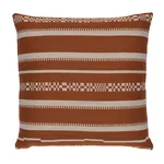SO8687206 | Skyline Stripes Pillow - Burnt Orange Schumacher Skyline Stripes Pillow in Burnt Orange (SO8687206)