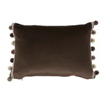 SO6819911 | Sophia Velvet Pillow - Cocoa Schumacher Sophia Velvet Pillow in Cocoa (SO6819911)