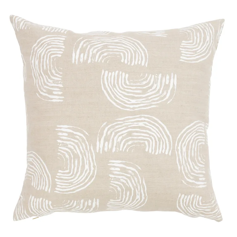 Schumacher Squiggles Pillow in White (SO0002506)