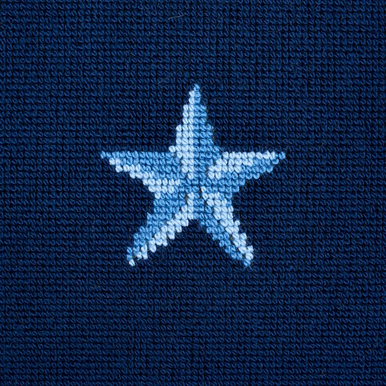 Schumacher Star Épinglé Pillow in Blue (SO7742111)
