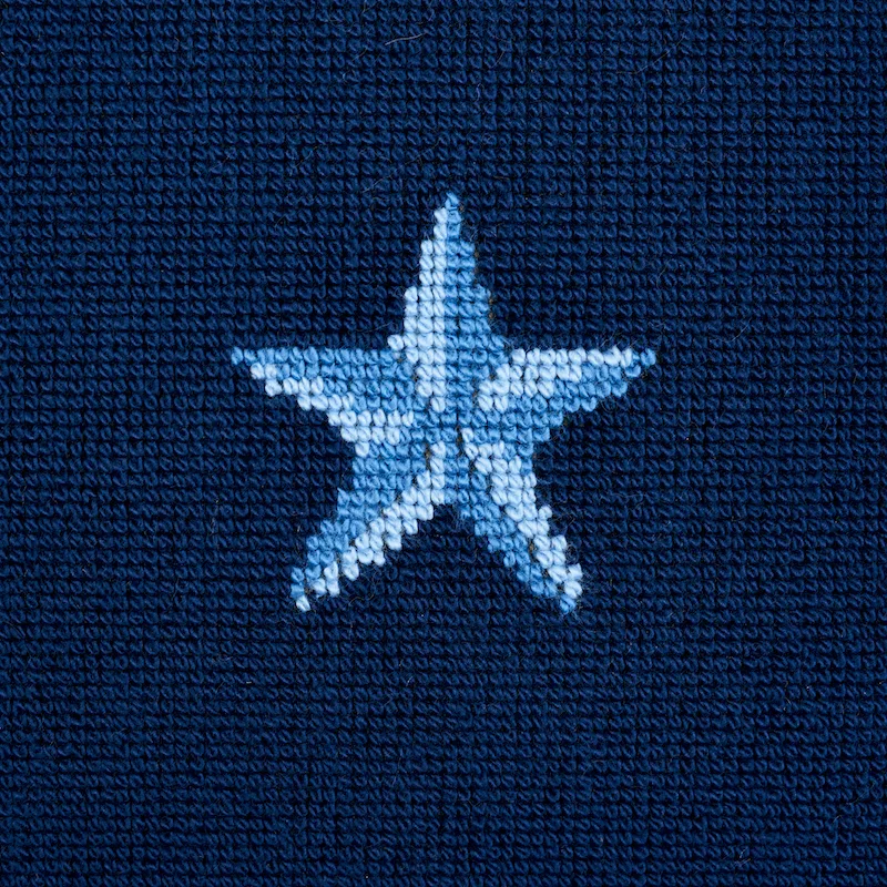 Schumacher Star Épinglé Pillow in Blue (SO7742111)