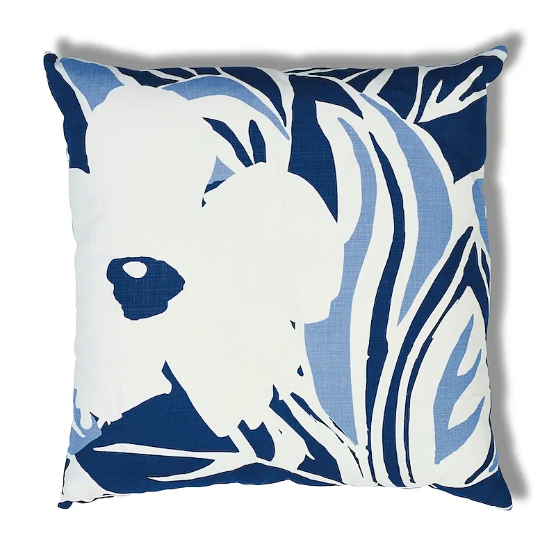 Schumacher Stevie Pillow in Blue & White (SO17886206)