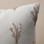 SO8040006 | Stora Embroidery Pillow - Mineral Schumacher Stora Embroidery Pillow in Mineral (SO8040006)