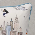 SO18233218 | Street Scenes Pillow - Multicolor on White Schumacher Street Scenes Pillow in Multicolor on White (SO18233218)