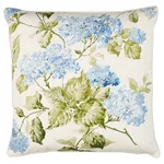 SO18082206 | Summer Hydrangea Pillow - Blue Hydrangea Schumacher Summer Hydrangea Pillow in Blue Hydrangea (SO18082206)