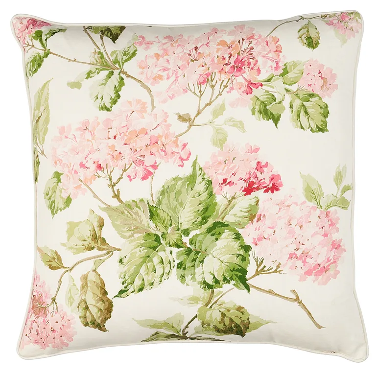 Schumacher Summer Hydrangea Pillow in Blush (SO18082106)