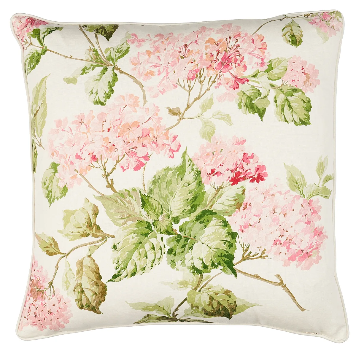Schumacher Summer Hydrangea Pillow in Blush (SO18082106)