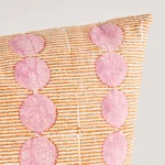 SO17979005 | Sun Rise Hand Block Pillow - Rose & Copper Schumacher Sun Rise Hand Block Pillow in Rose & Copper (SO17979005)