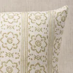 Sunda Hand Blocked Print Pillow - Neutral Schumacher Sunda Hand Blocked Print Pillow in Neutral