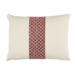 SO8089112 | Sunrise Embroidery Pillow - Pink Schumacher Sunrise Embroidery Pillow in Pink (SO8089112)