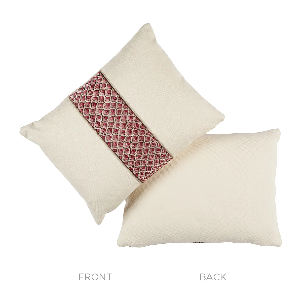 SO8089112 | Sunrise Embroidery Pillow - Pink Schumacher Sunrise Embroidery Pillow in Pink (SO8089112)