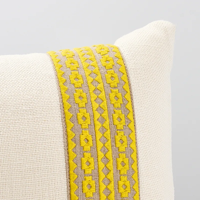 Schumacher Talitha Pillow in Yellow (SO7064518)
