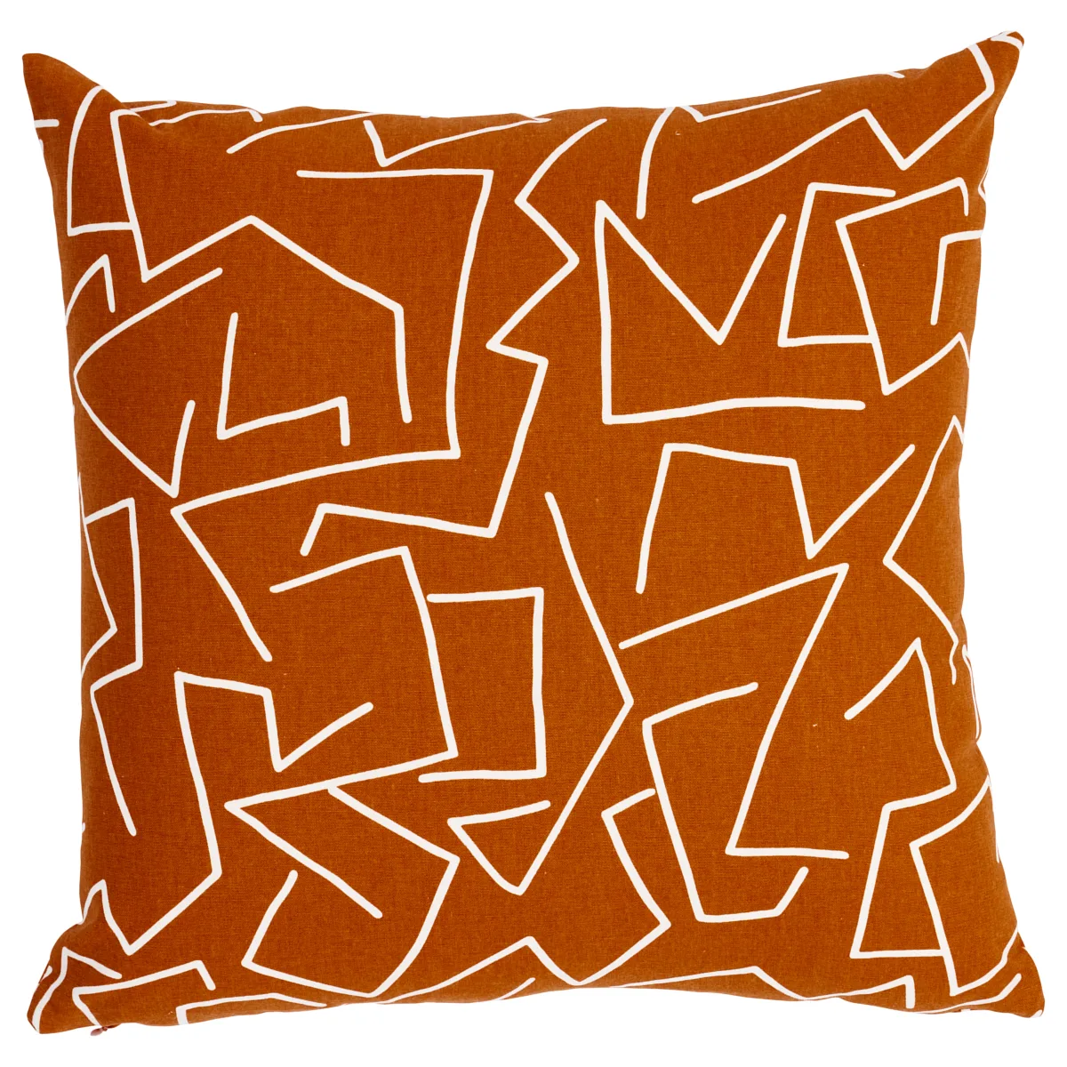 Schumacher Tangent Print Pillow in Saffron (SO18041204)