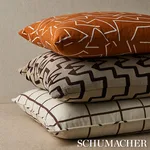 SO18041204 | Tangent Print Pillow - Saffron Schumacher Tangent Print Pillow in Saffron (SO18041204)