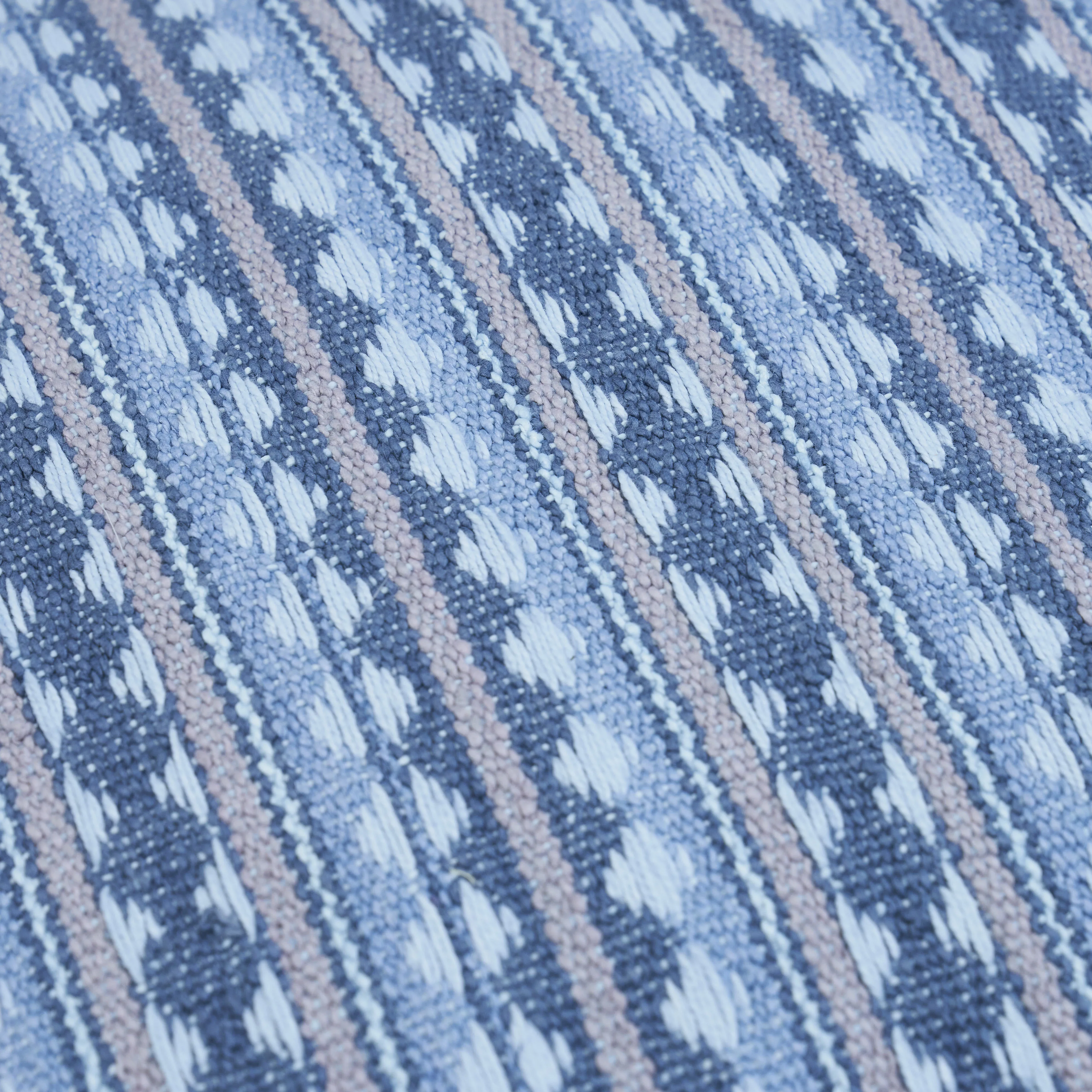 Schumacher Tarnby Stripe Pillow in Sky (SO7908006)
