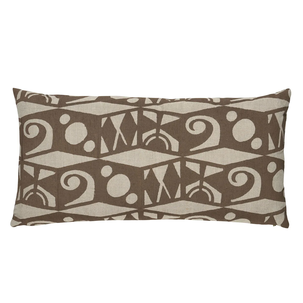 Schumacher Tarot Hand Block Pillow in Brown (SO18276018)