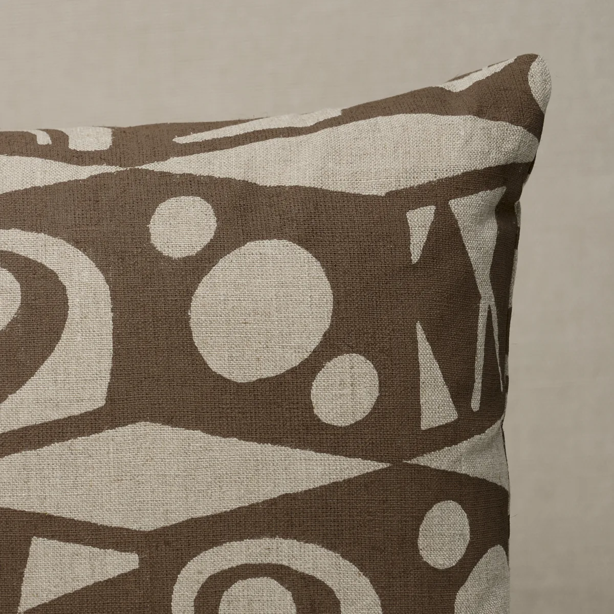 Schumacher Tarot Hand Block Pillow in Brown (SO18276018)