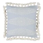 SO8567103 | Tasmin Embroidery - Soft Blue Schumacher Tasmin Embroidery pillow in Soft Blue (SO8567103)