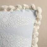 SO8567103 | Tasmin Embroidery - Soft Blue Schumacher Tasmin Embroidery pillow in Soft Blue (SO8567103)